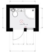 Bloc sanitaire portable 1,5x1,5 neuf isolé – Image 5